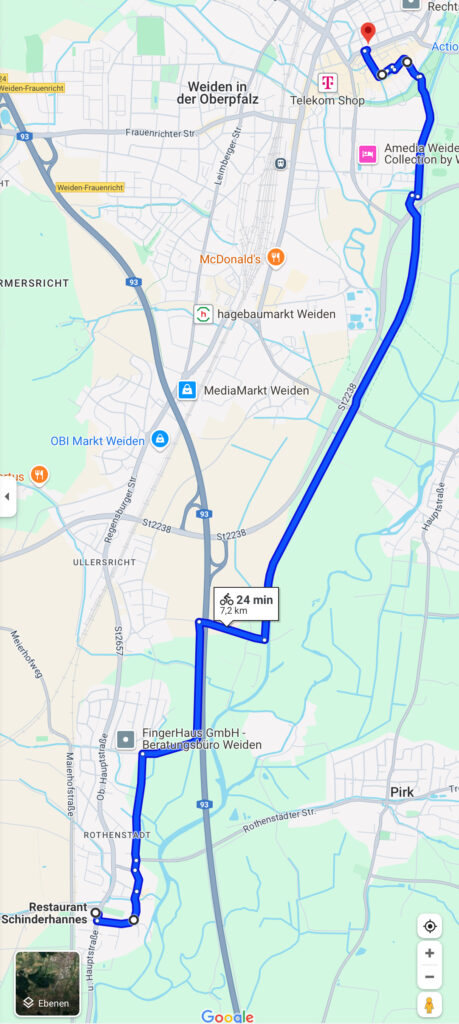 4. Etappe: Rothenstadt - St. Josef